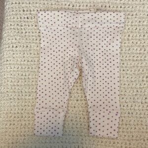 Milkbarn Baby Girl Purple Polka Dot Pull on Pants New with tag 3-6 or 12-18 MO
